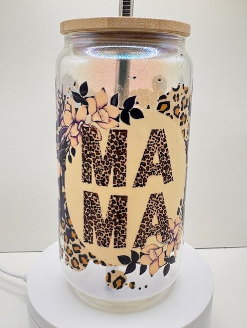 18oz MAMA Glass Tumbler