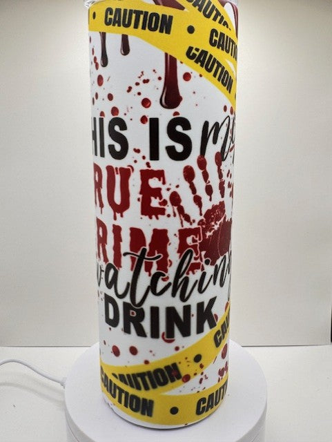 20oz True Crimes Glow In The Dark Tumbler